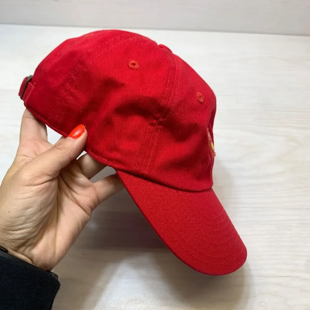 Masters Mens Red Baseball Cap Magnolia Lane‎ Golf Hat Adjustable